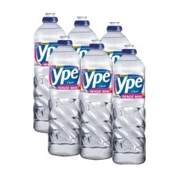Detergente líquido Ypê Clear pack 6 x 500ml com 10% de desconto