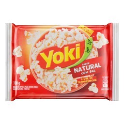 Pipoca para Microondas Sabor Natural YOKI com Sal 100g