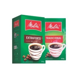 Café Melitta extra forte ou tradicional 500g